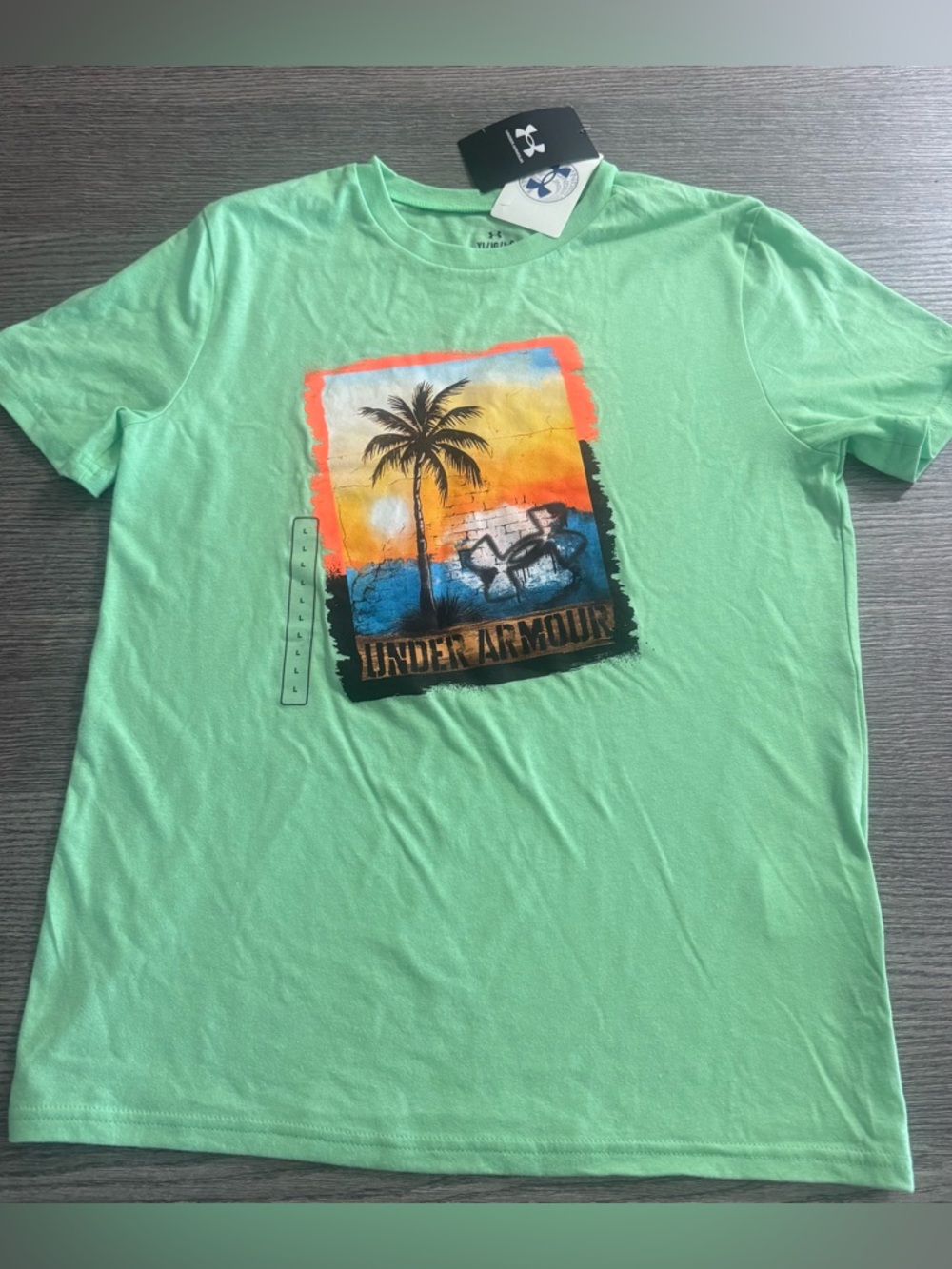Under Armour Boys In the Shade Graphic T-Shirt Size YLG Youth Large Loose Fit